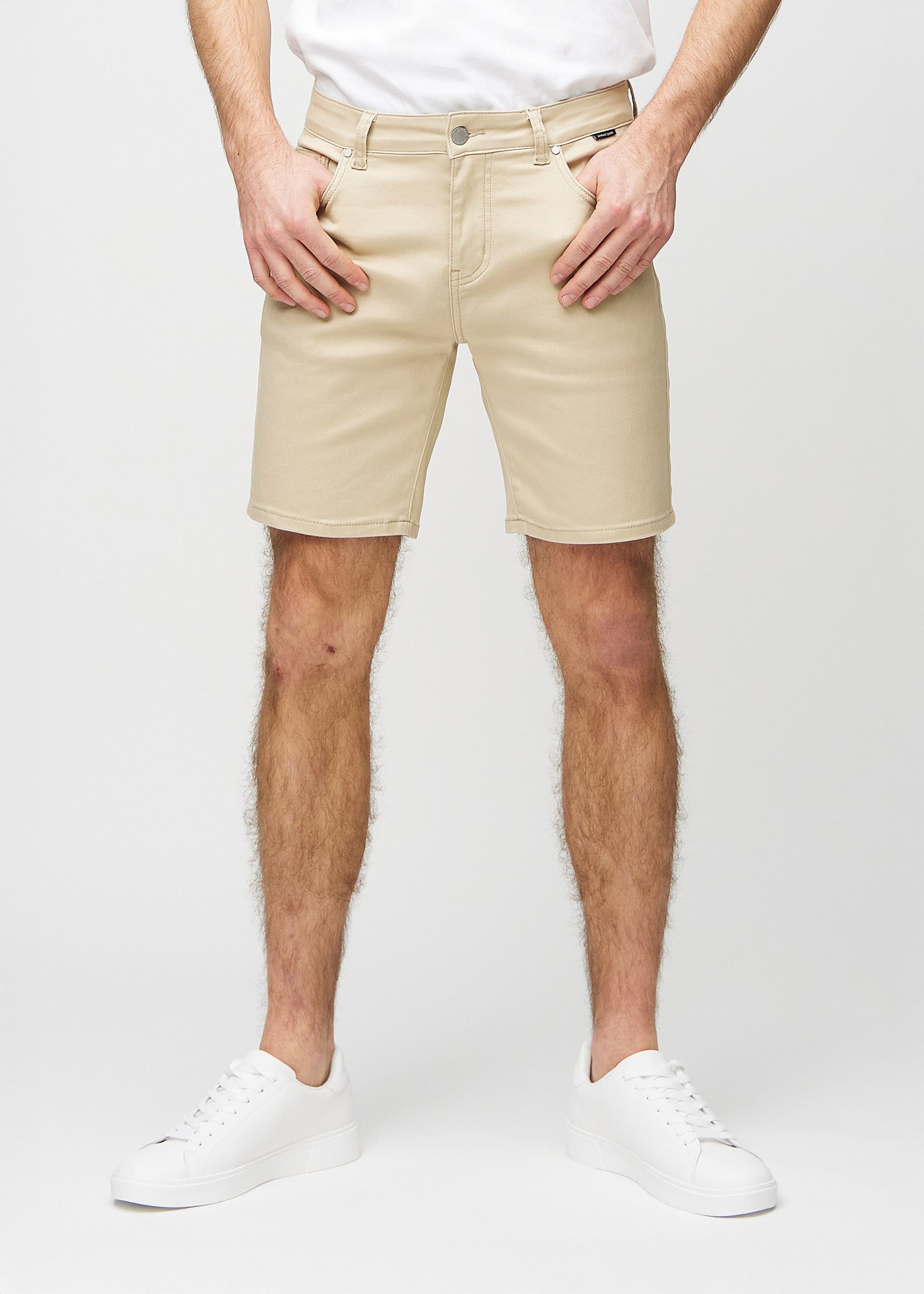Beige shorts til mænd fra Perfect Jeans